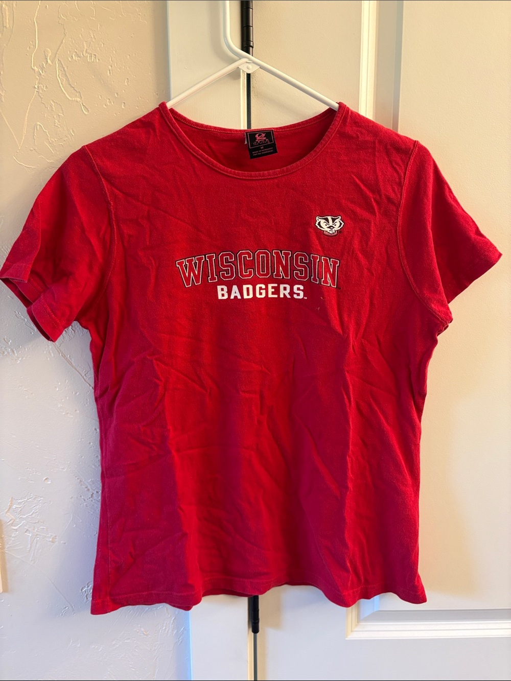 Gear For Sports Red Wisconsin Badgers Tee
